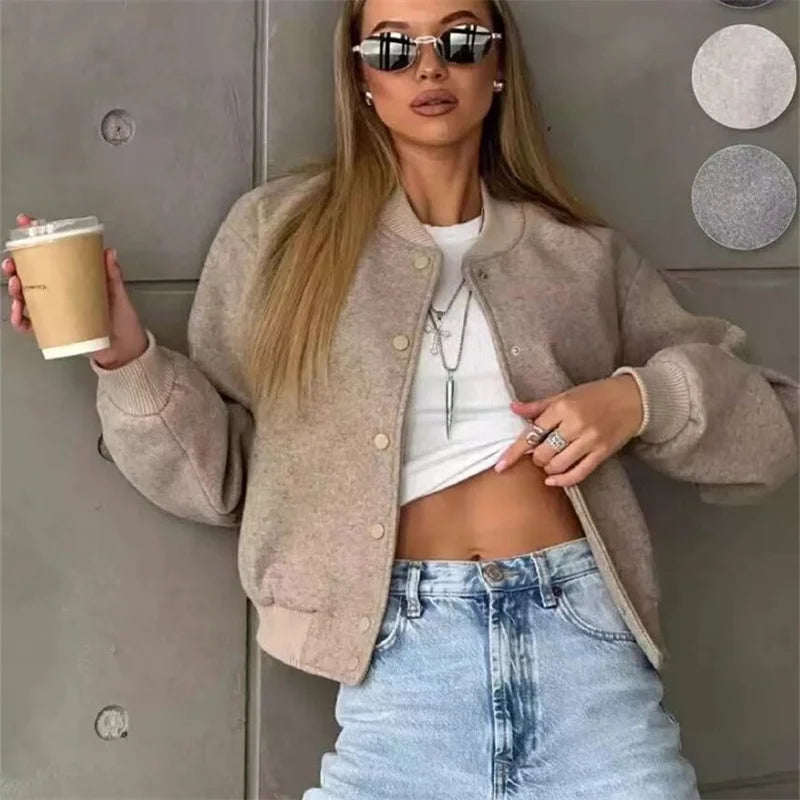 Women Cropped Jacket 2025 MUJER