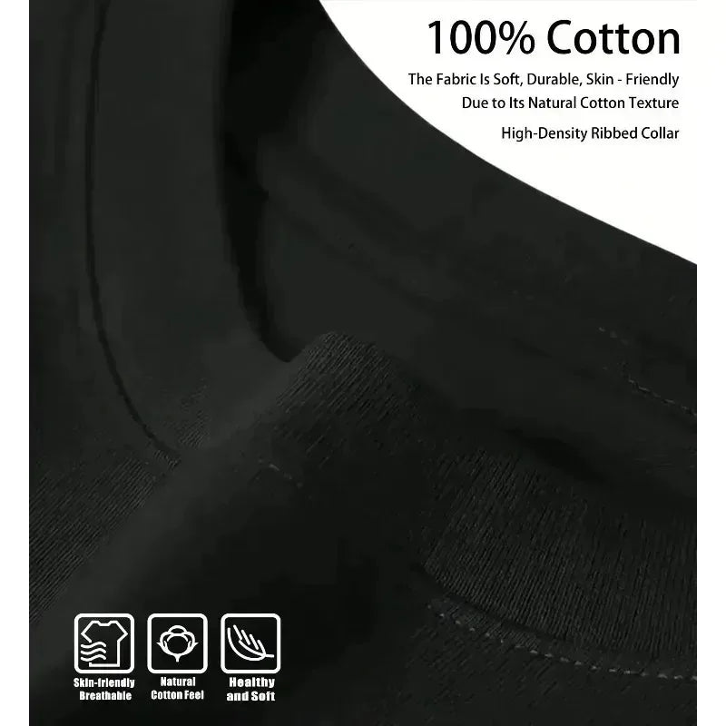 2025 Summer The Latest Men's 100% Cotton Printed T-shirt for 2025 Are Breathable and High-quality A Must-have Holiday Season