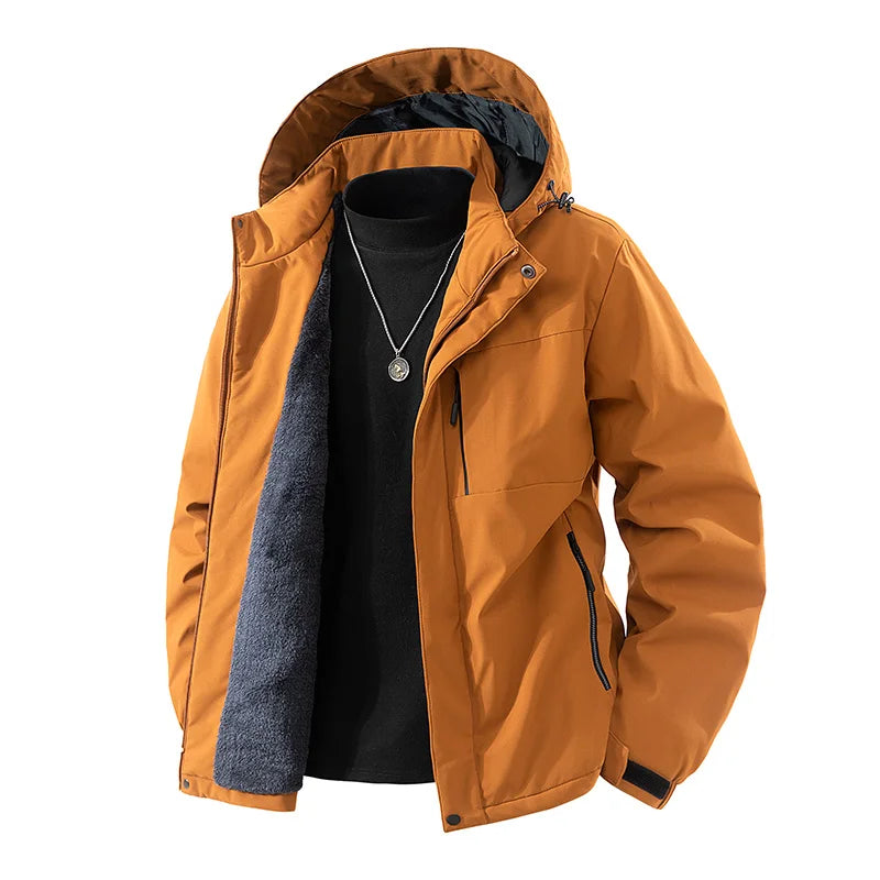 Mens Jacket 2025 Winter Velvet