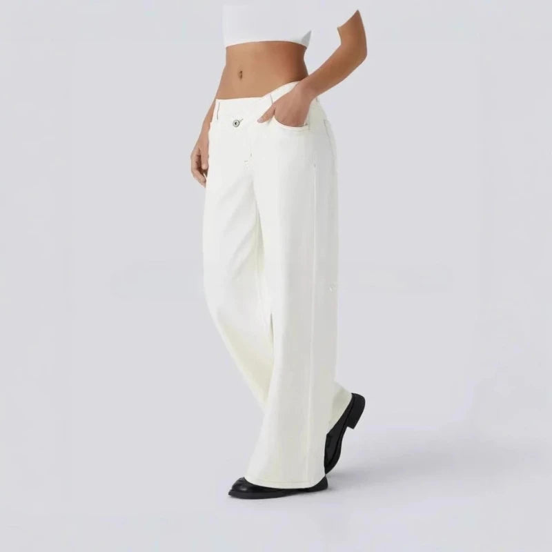 Women's Personalized High-waisted Straight Jeans