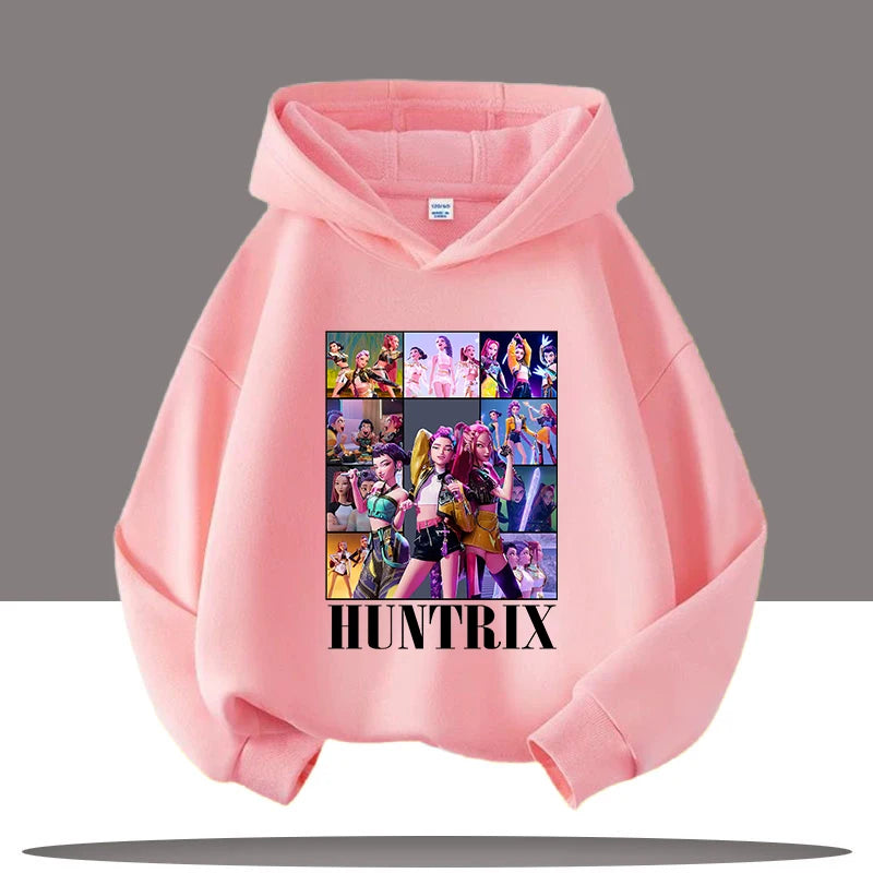 Fashion 2025 Movie Hoody for Adult Kids Mother-to-be Top KPop Demon Hunters Hoodies for Kid's Autumn Winter New Cotton Hoodie