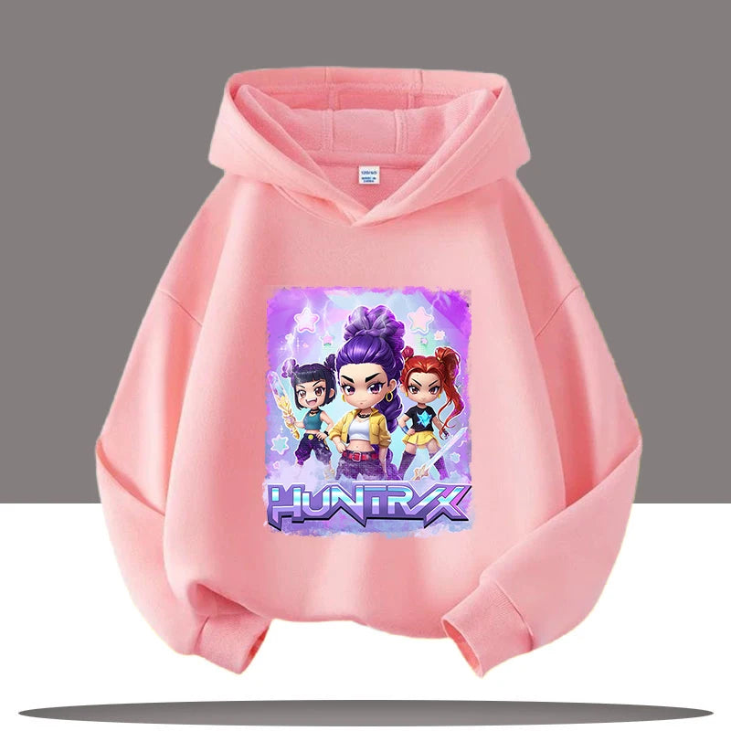 Fashion 2025 Movie Hoody for Adult Kids Mother-to-be Top KPop Demon Hunters Hoodies for Kid's Autumn Winter New Cotton Hoodie
