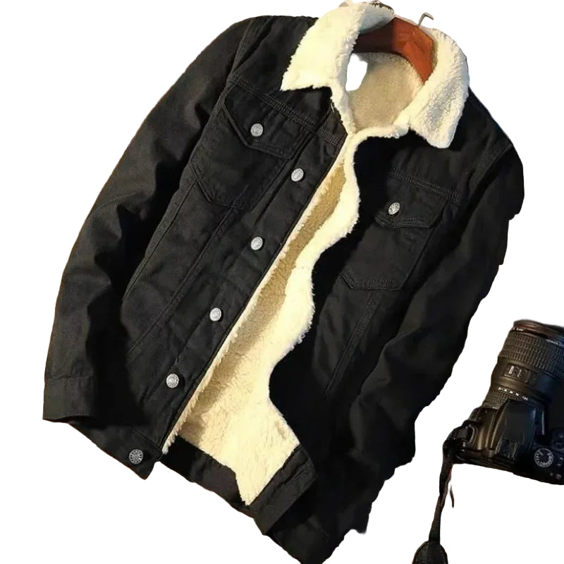 Men's Denim Jacket Padded Winter 2025 Autumn Warm Designer In Lowest Price Male Jean Coats Low Cost Cheap Stylish Fast Delvery