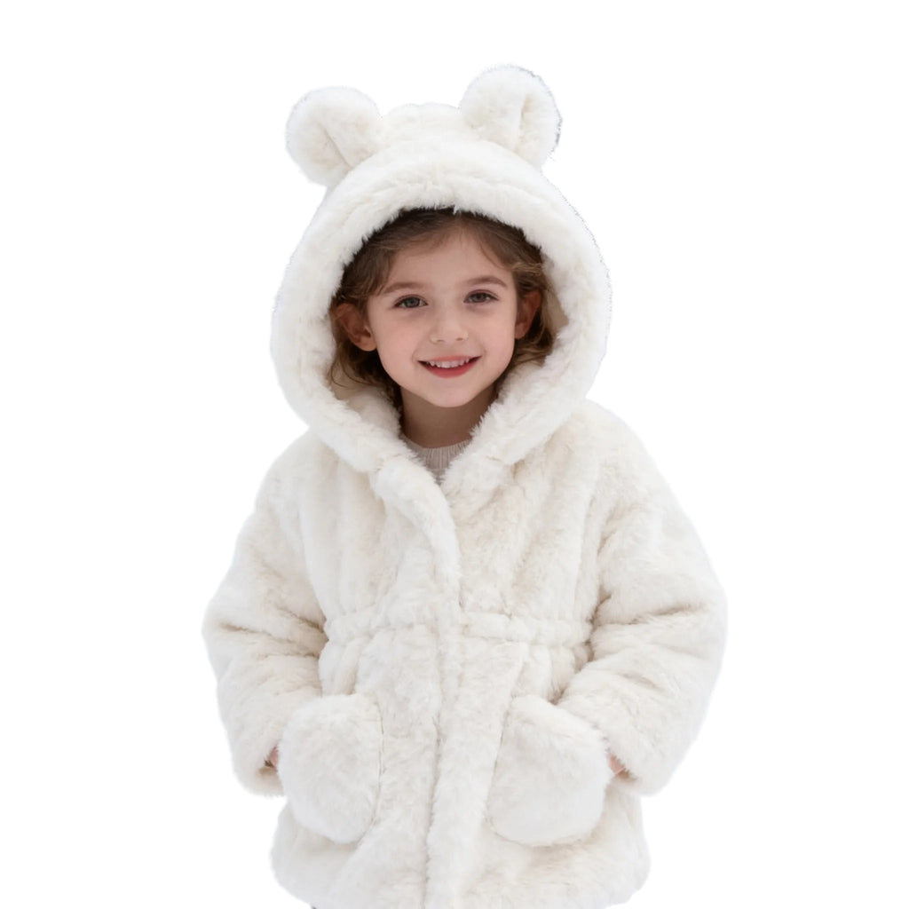 Ear Hooded Faux Fur Winter Coats