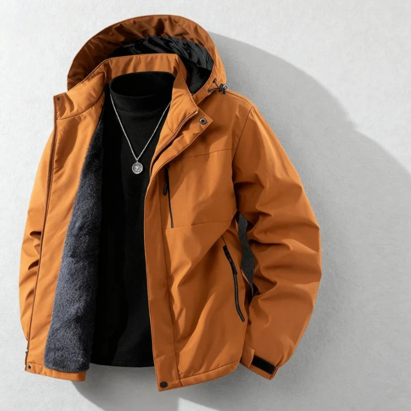 Mens Jacket 2025 Winter Velvet