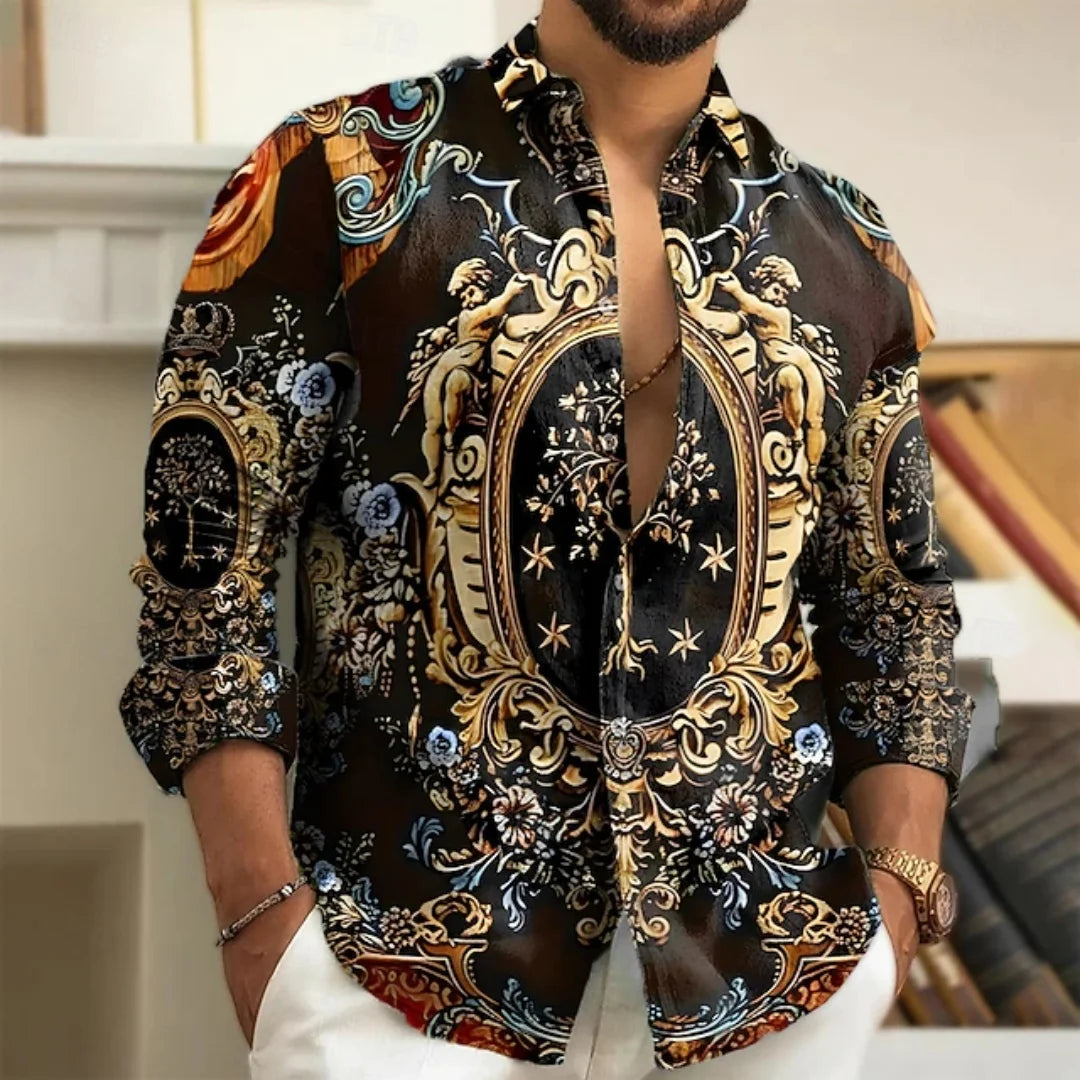 2025 New Men's Fashion Shirt - Buttoned Shirt - Long Sleeve - Designer Design - Birthday Shirt - Outdoor Spring/Summer - Luxurio