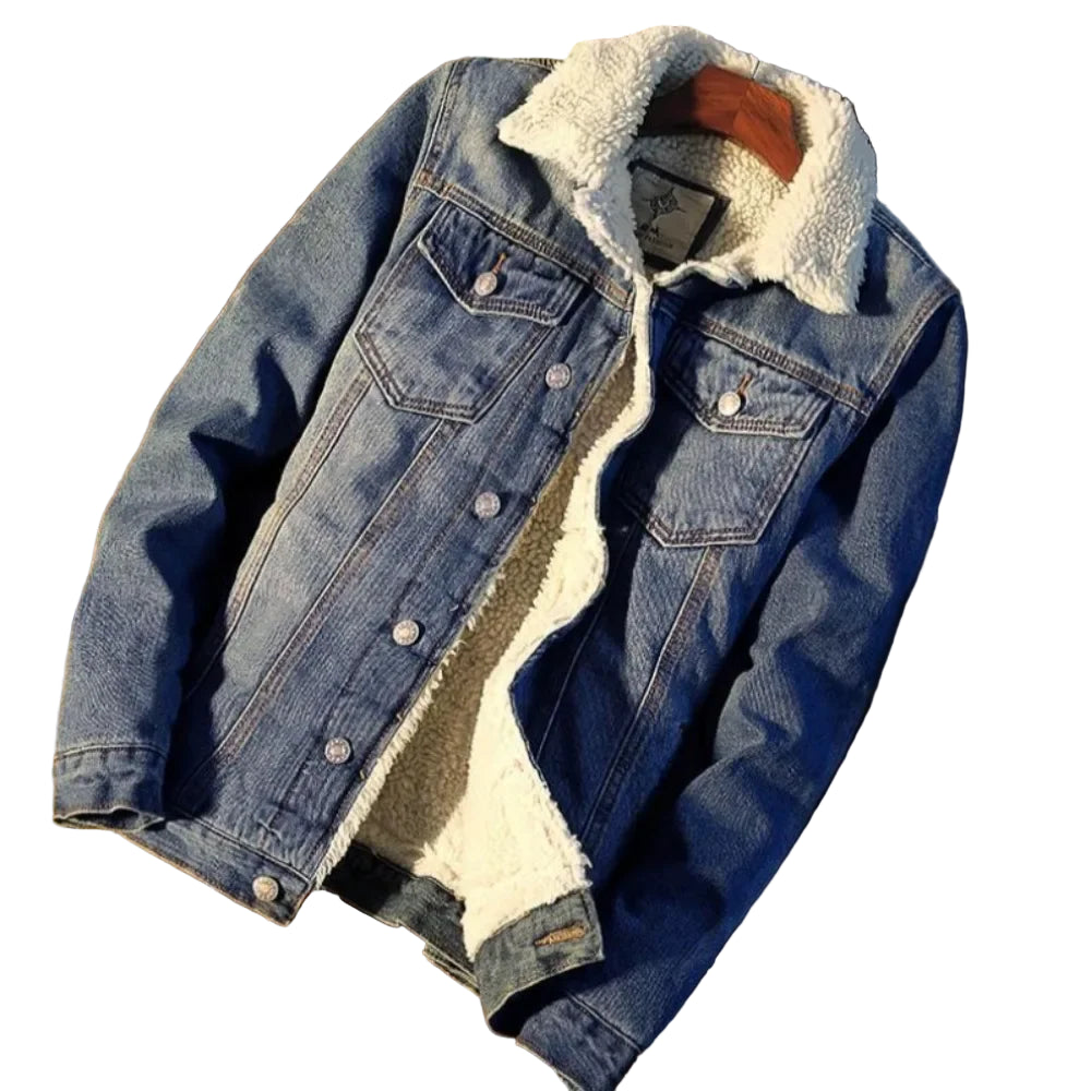 Men's Denim Jacket Padded Winter 2025 Autumn Warm Designer In Lowest Price Male Jean Coats Low Cost Cheap Stylish Fast Delvery