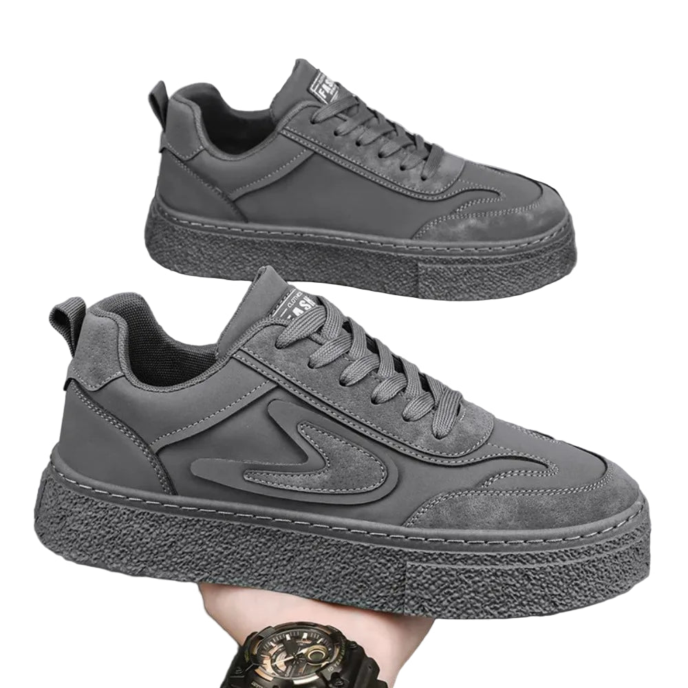 Men's 2025 Spring New Thick soled Wear resistant Work and Leisure Shoes Men's Sports Low cut Flat Shoes