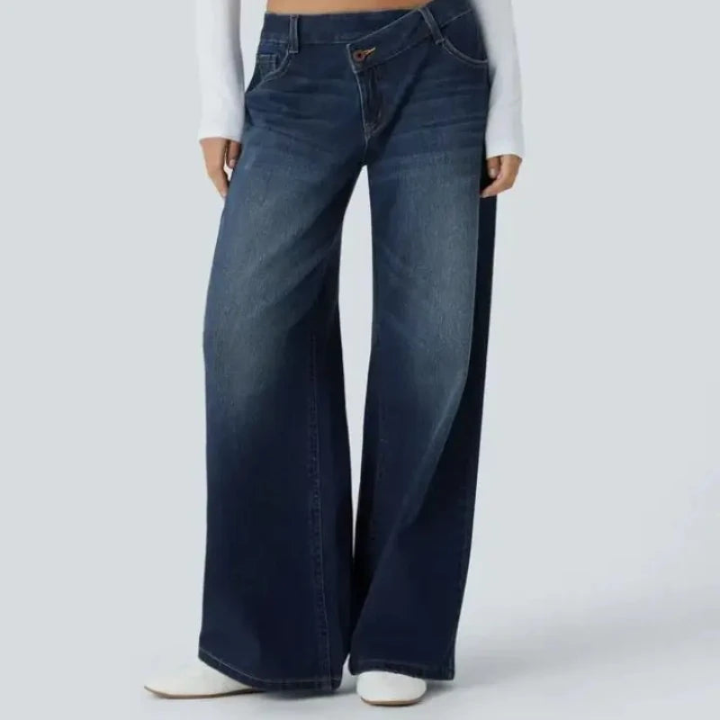 Women's Personalized High-waisted Straight Jeans