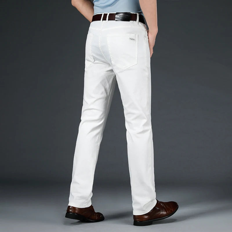 Business Straight Fit Soft Trousers Male