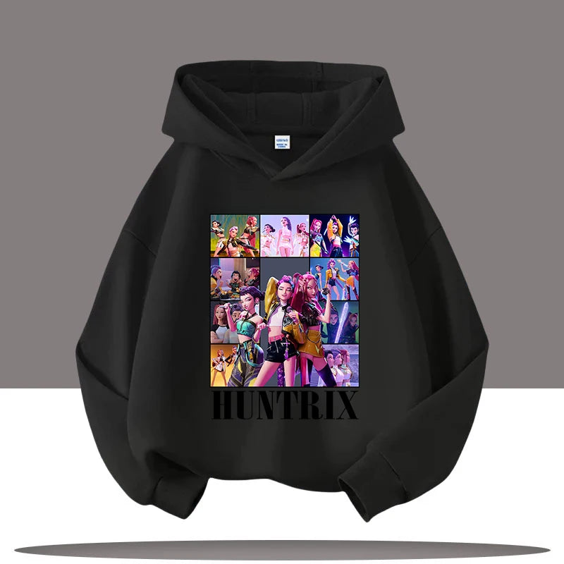 Fashion 2025 Movie Hoody for Adult Kids Mother-to-be Top KPop Demon Hunters Hoodies for Kid's Autumn Winter New Cotton Hoodie