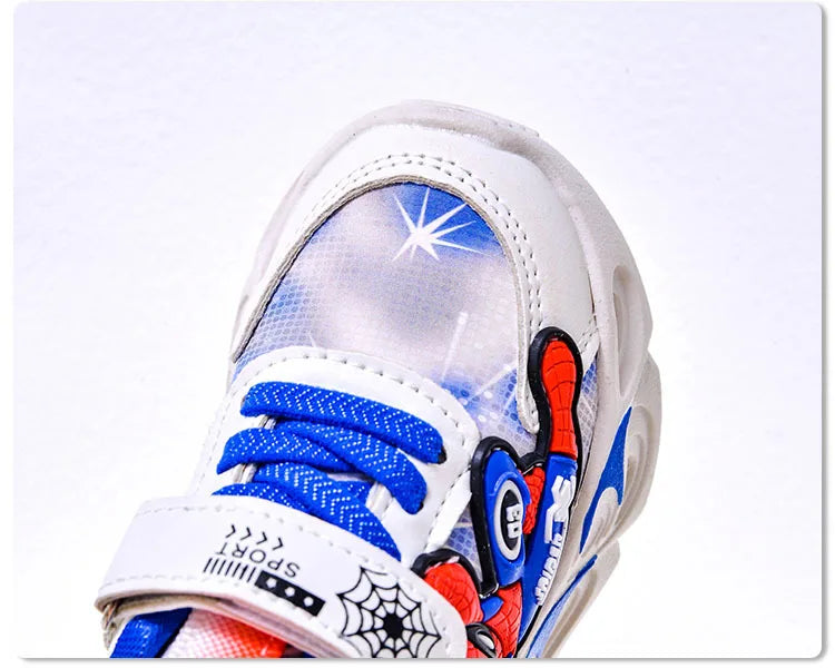 2025 Spring Autumn Boys  Mesh Breathable Sport Shoes  LED Children's Sneakers Kids Casual Shoes Light Shoes for 0-6Y