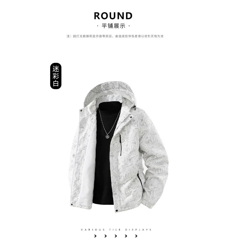 Mens Jacket 2025 Winter Velvet