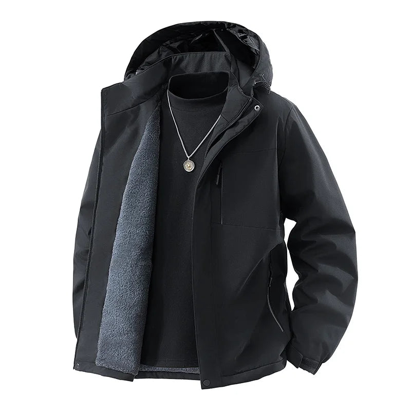 Mens Jacket 2025 Winter Velvet