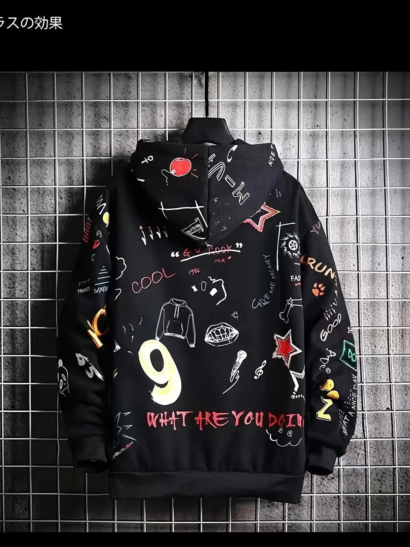 The new men's hoodie for the autumn of 2025 features a casual and fashionable 3D graffiti print that is soft and comfortable