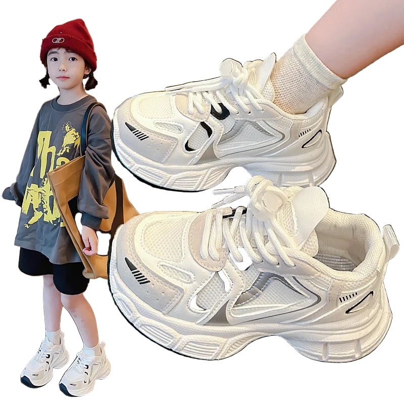 2025Kids Shoes Kids Sneakers Baby Boy Sneakers Girls Shoes Clunky Sports Tennis Casual Flats Children Infant Footwear Autumn