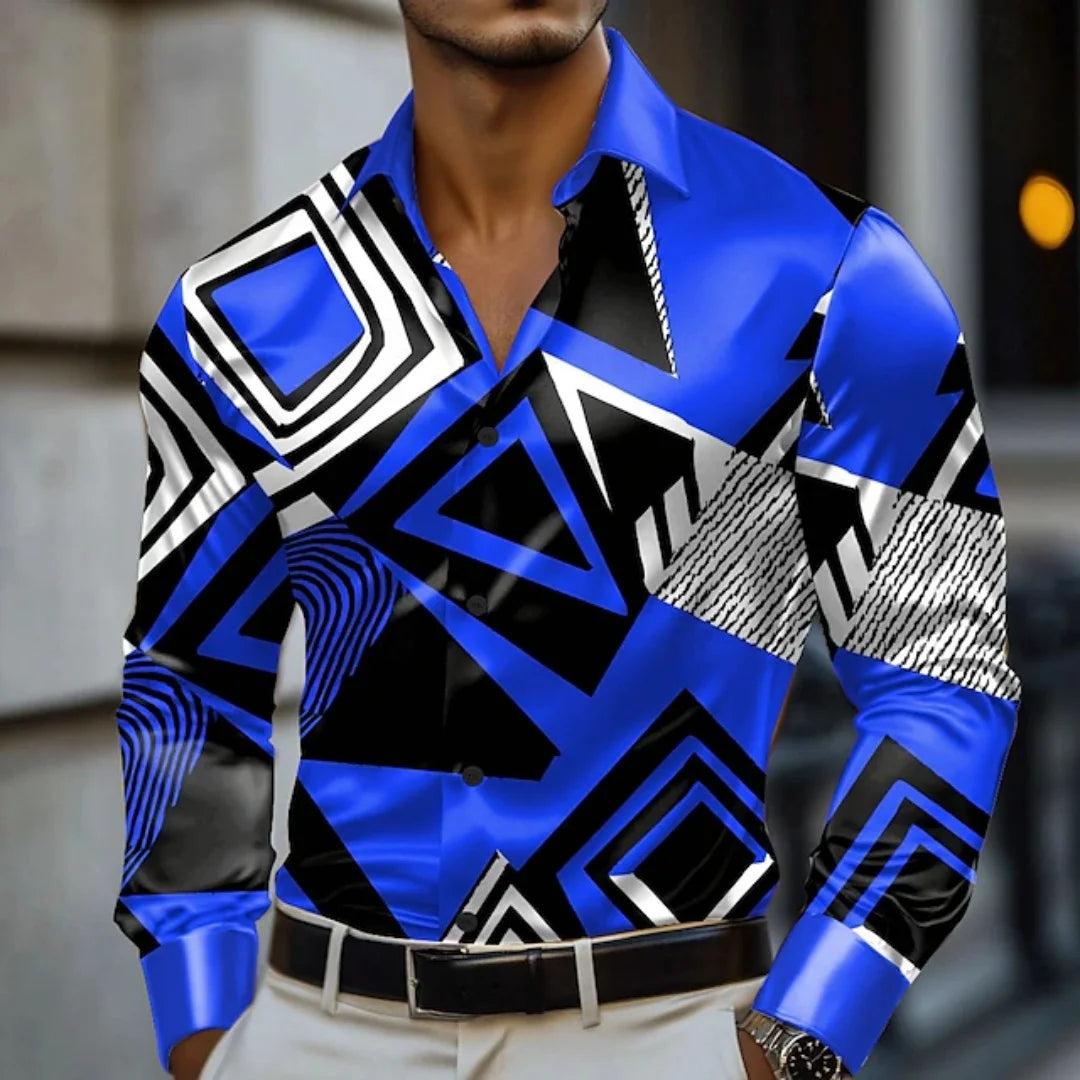 2025 New Men's Fashion Shirt - Buttoned Shirt - Long Sleeve - Designer Design - Birthday Shirt - Outdoor Spring/Summer - Luxurio