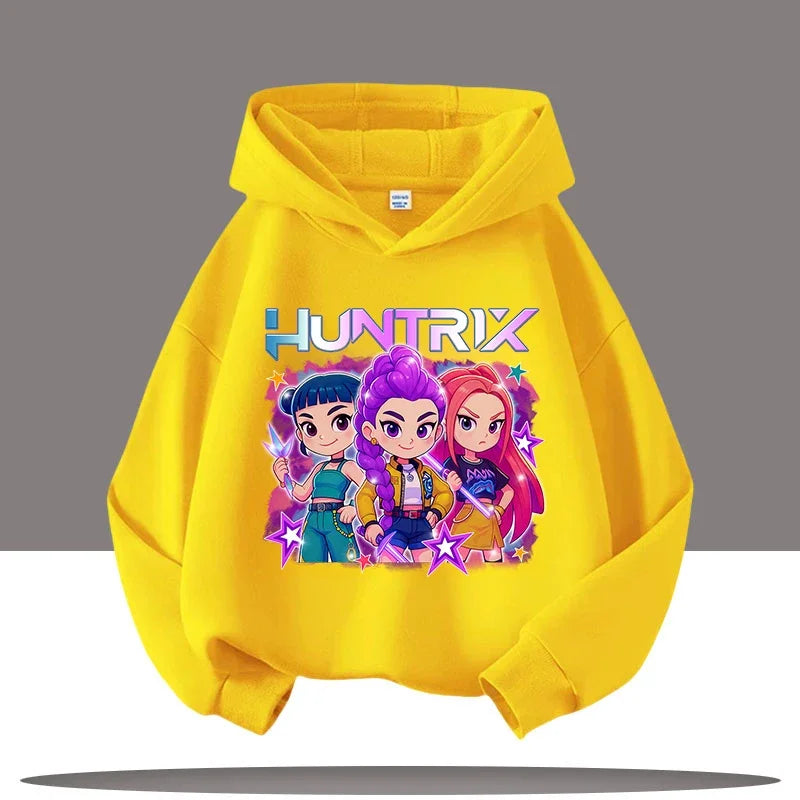 Fashion 2025 Movie Hoody for Adult Kids Mother-to-be Top KPop Demon Hunters Hoodies for Kid's Autumn Winter New Cotton Hoodie