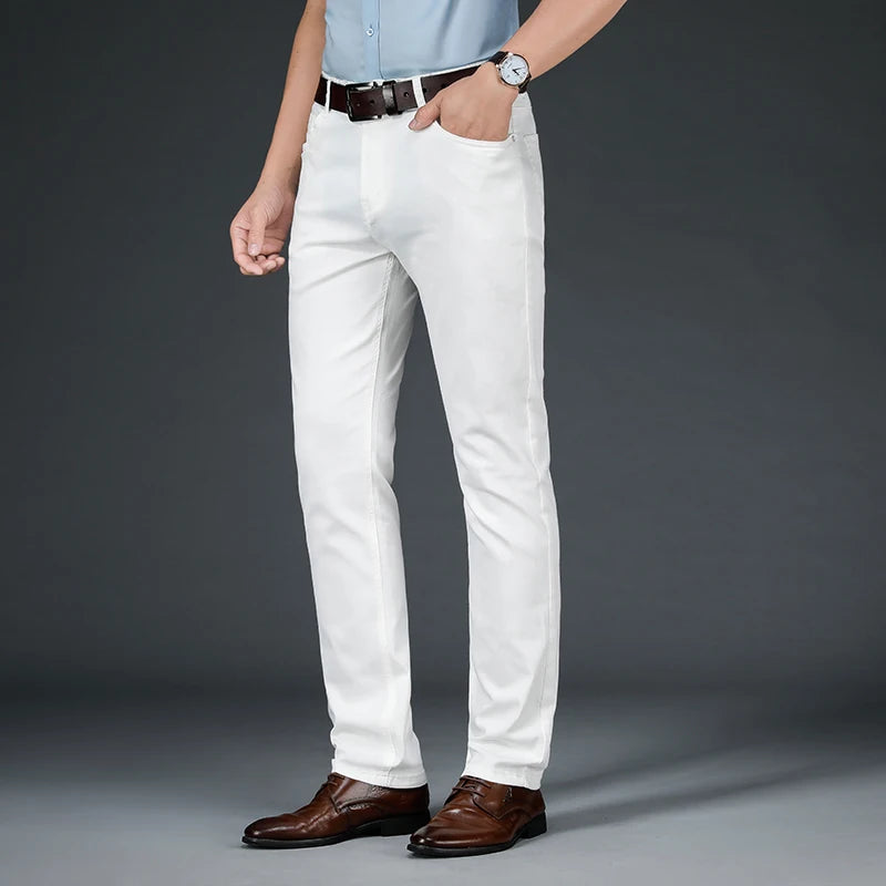 Business Straight Fit Soft Trousers Male