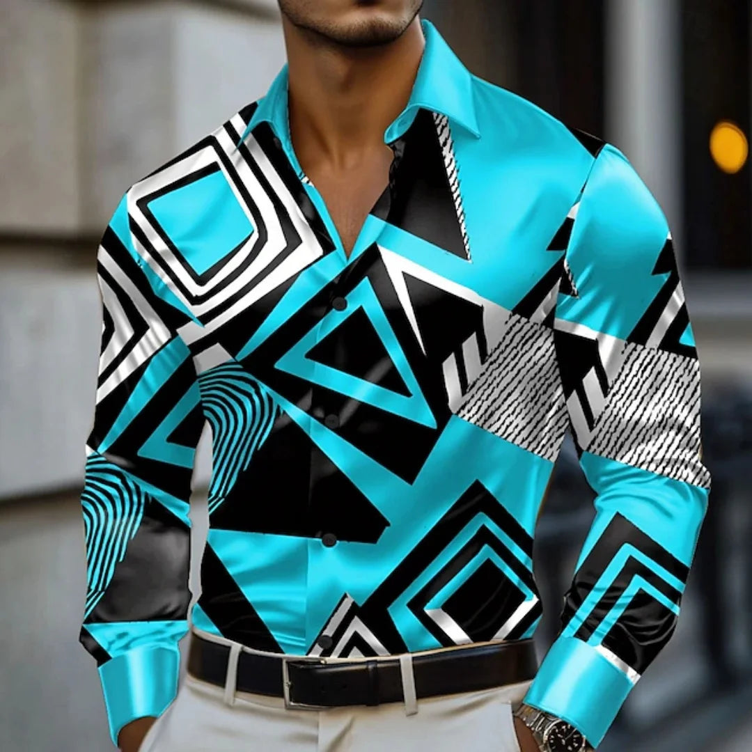 2025 New Men's Fashion Shirt - Buttoned Shirt - Long Sleeve - Designer Design - Birthday Shirt - Outdoor Spring/Summer - Luxurio