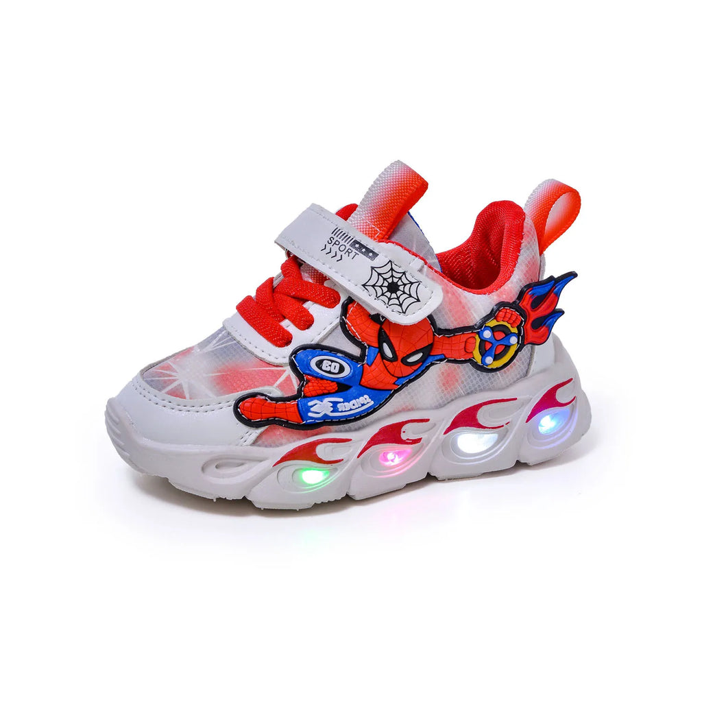 2025 Spring Autumn Boys  Mesh Breathable Sport Shoes  LED Children's Sneakers Kids Casual Shoes Light Shoes for 0-6Y