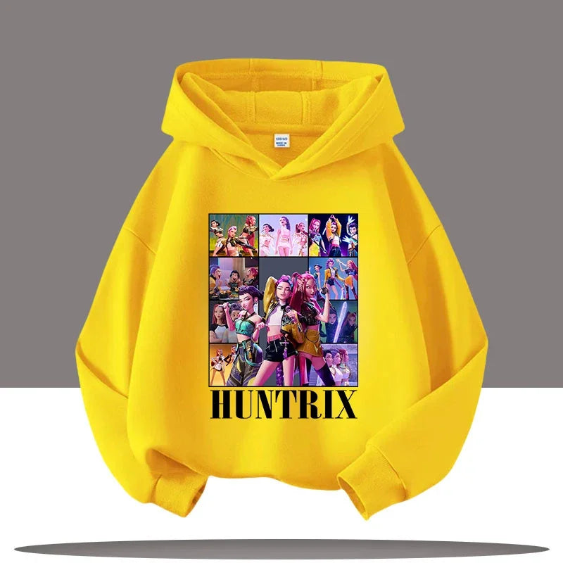 Fashion 2025 Movie Hoody for Adult Kids Mother-to-be Top KPop Demon Hunters Hoodies for Kid's Autumn Winter New Cotton Hoodie