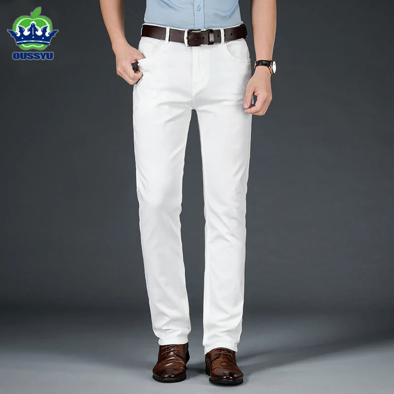 Business Straight Fit Soft Trousers Male