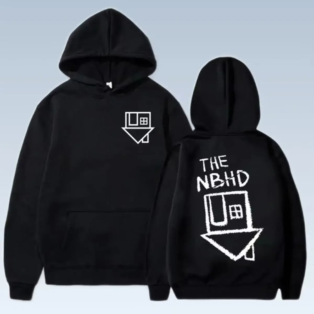 in 2025, men's hoodies neighborhood band printed hoodies and streetwear winter soft and comfortable sweatshirts will be combined