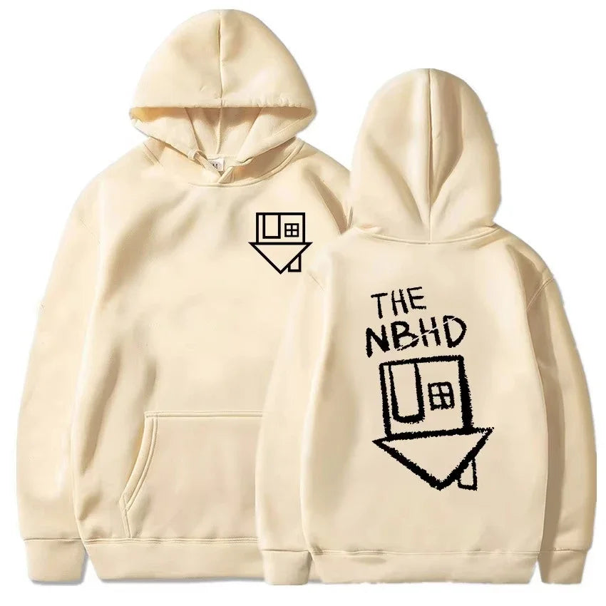 in 2025, men's hoodies neighborhood band printed hoodies and streetwear winter soft and comfortable sweatshirts will be combined