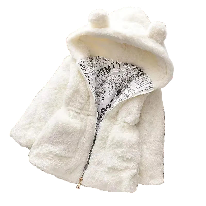Ear Hooded Faux Fur Winter Coats