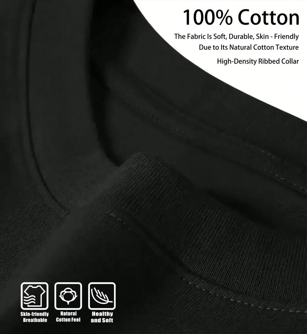 2025 Summer The Latest Men's 100% Cotton Printed T-shirt for 2025 Are Breathable and High-quality A Must-have Holiday Season